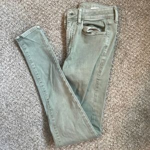 Green American eagle jeggings